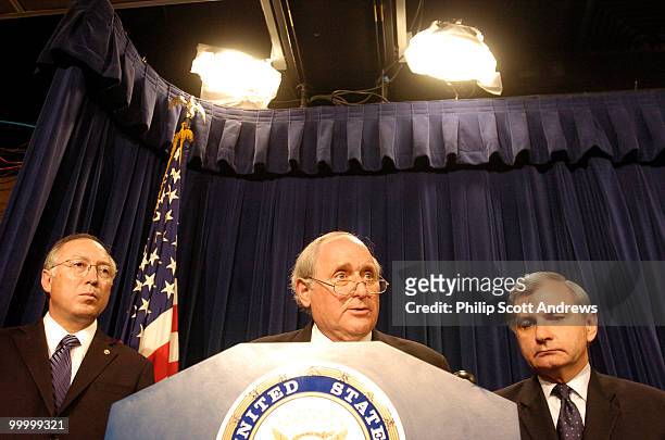 Senator Ken Salazar, D-CO, Senator Carl Levin, D-Mich, and Senator Jack Reed, D-R.I., hold a press conference on a Democratic amendment on Iraq.