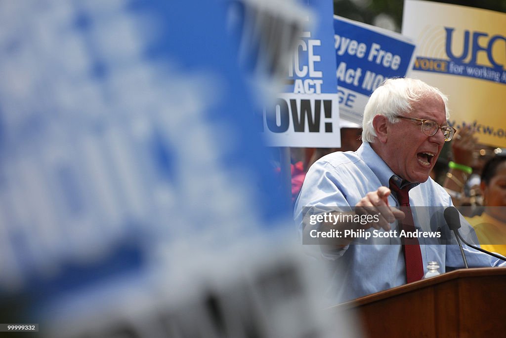 Sen. Bernie Sanders, I-Vt. speaks