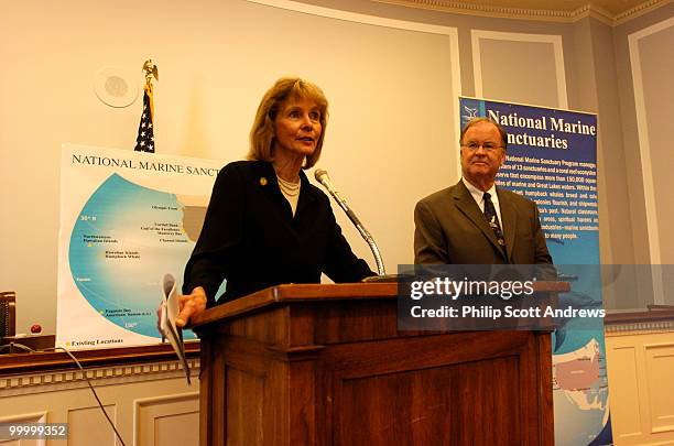 Lois Capps, D-Calif. Holds a press conference to announce the formation of a new Congressional Caucus on National Marine Sanctuaries.