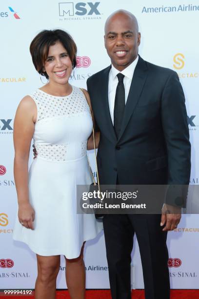 Yazmin Cader Frazier and Kevin Frazier attend the 33rd Annual Cedars-Sinai Sports Spectacular Gala on July 15, 2018 in Los Angeles, California.