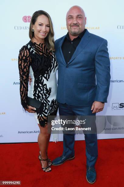 Jay Glazer and Michelle Graci attend the 33rd Annual Cedars-Sinai Sports Spectacular Gala on July 15, 2018 in Los Angeles, California.