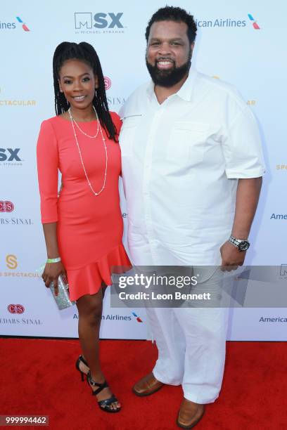 Jay Brown and Andre Farr attends the 33rd Annual Cedars-Sinai Sports Spectacular Gala on July 15, 2018 in Los Angeles, California.