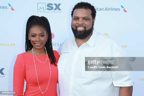 Jay Brown and Andre Farr attends the 33rd Annual Cedars-Sinai Sports Spectacular Gala on July 15, 2018 in Los Angeles, California.
