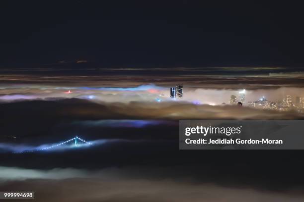 vancouver above the fog 7 - moran stock pictures, royalty-free photos & images