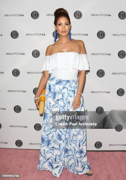 Cynthia Olavarra attends the Beautycon Festival LA 2018 at Los Angeles Convention Center on July 15, 2018 in Los Angeles, California.