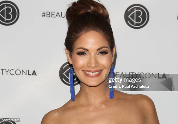 Cynthia Olavarra attends the Beautycon Festival LA 2018 at Los Angeles Convention Center on July 15, 2018 in Los Angeles, California.