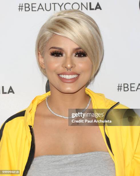 Isabel Bedoya attends the Beautycon Festival LA 2018 at Los Angeles Convention Center on July 15, 2018 in Los Angeles, California.