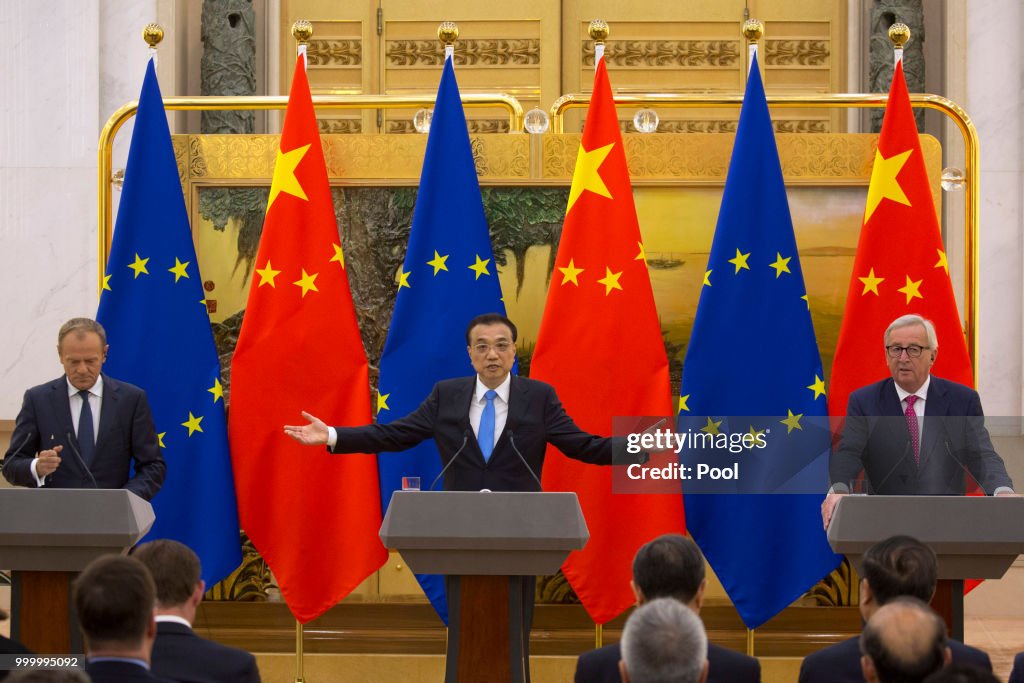 Joint Press Conference With European Council Members In China