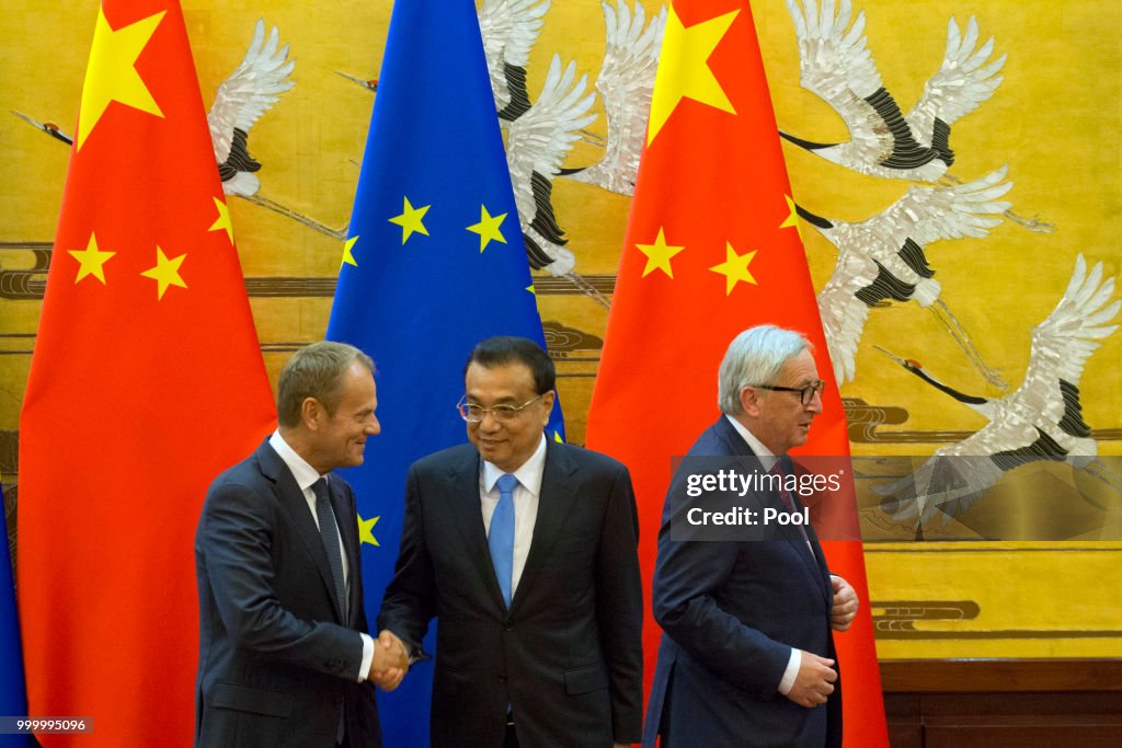 Joint Press Conference With European Council Members In China