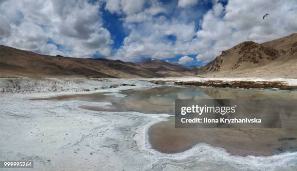 valley of geysers, ladakh. - banks post near record profits in second quarter of 2014 stockfoto's en -beelden