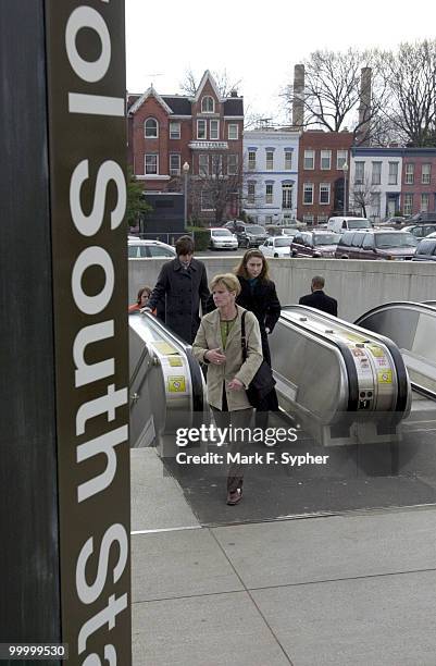 Relatively quiet time during the early afternoon on Thursday at the Capitol South Metro station.