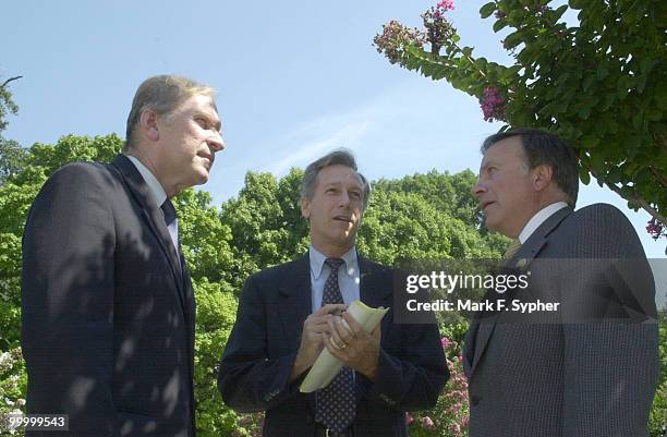 Congressmen Steve Chabot , Virgil H. Goode Jr. And Thomas G. Tancredo gathered together at the House Triangle before Congressman Bob Barr addressed...