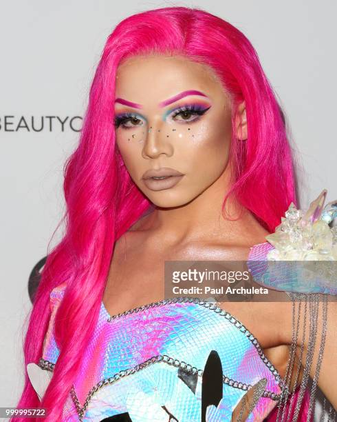 Clawdeena attends the Beautycon Festival LA 2018 at Los Angeles Convention Center on July 15, 2018 in Los Angeles, California.