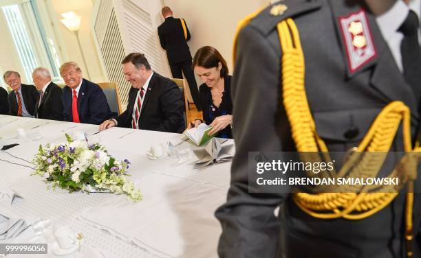 National Security Advisor John Bolton, US Ambassador to Finland Robert Pence, US President Donald Trump, US Secretary of State Mike Pompeo, and NSC...