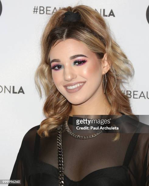 Jordan Byers attends the Beautycon Festival LA 2018 at Los Angeles Convention Center on July 15, 2018 in Los Angeles, California.