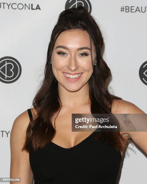Kailey Maurer attends the Beautycon Festival LA 2018 at Los Angeles Convention Center on July 15, 2018 in Los Angeles, California.