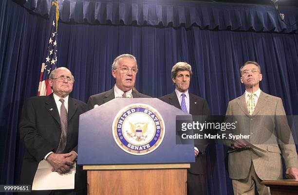 Senators Carl Levin (, Paul Sarbanes , John Kerry , Charles Grassley , and Sen. Debbie Stabenow , held a press conference in the Senate Radio/TV...