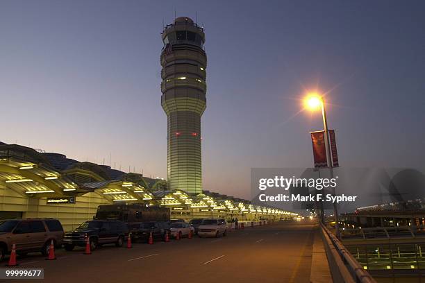 Regan National Airport at sunrise on Thursday, October 4, 2001.