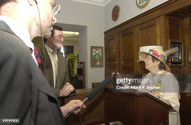 Doris Haddock, better known as "Granny D," spoke in Robert Ney's officein the Longworth building on Wednesday afternoon. Haddock was reading a list...