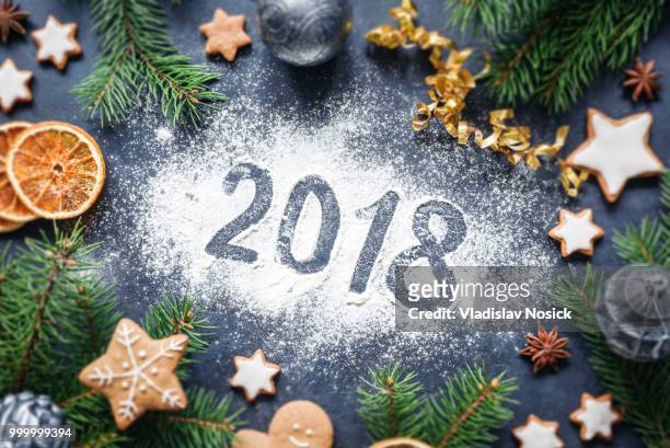 2018 happy new year merry christmas decorations background - cities beat back silicon valleys great scooter boom of 2018 stockfoto's en -beelden