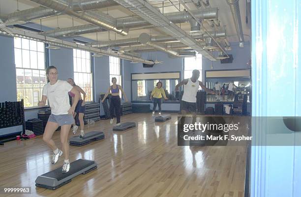 Aerobics, just one of the many great features that is included in you membership to the Hill's newest gym.