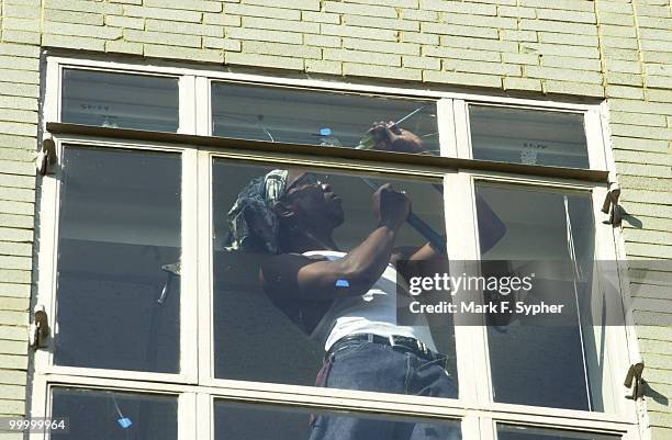 The Ford House Office Building, at 3rd and D St. SW, has had some of its' windows prepped for a shatter-resistant film, for fear that a bomb's...