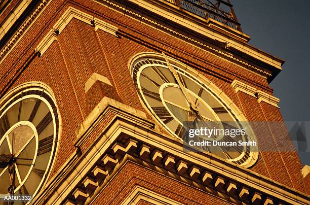 detail of a clock tower - smith tower ストックフォトと画像