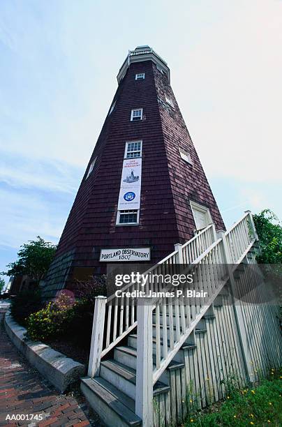 portland observatory in portland, maine - observatory - fotografias e filmes do acervo