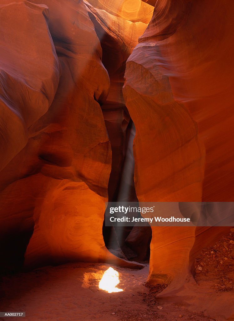 Beam of Light in Lower Antelope Canyon, Arizona