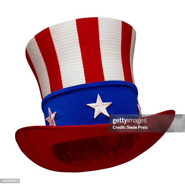 uncle sam's hat - uncle sam stock pictures, royalty-free photos & images