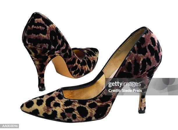 leopard print shoes from the 1960's - 1960 2005 stock pictures, royalty-free photos & images