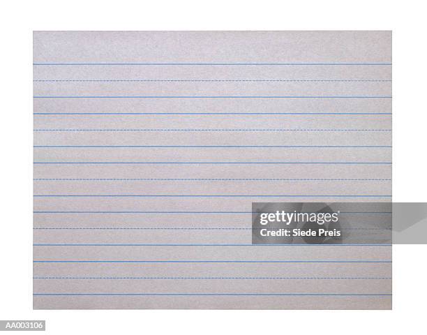 piece of wide ruled paper for children - ruled stock pictures, royalty-free photos & images