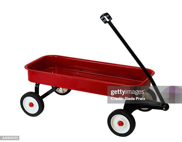 Red Wagon High-Res Stock Photo