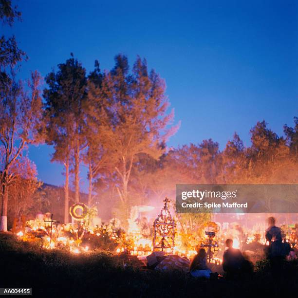 mexican day of the dead celebration at sunrise - celebration imagens e fotografias de stock