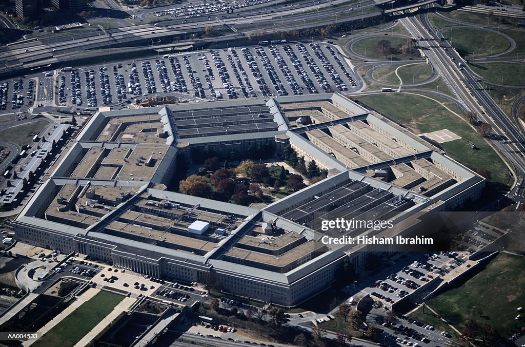 Aerial View of the Pentagon in Virginia