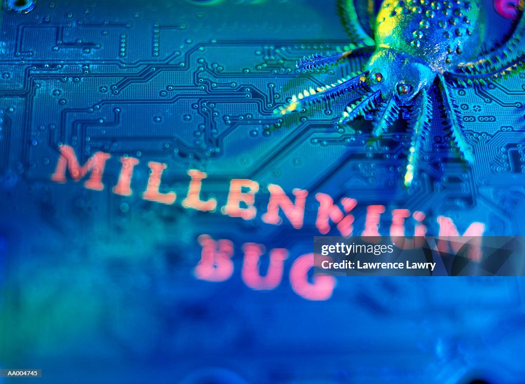 Millennium Bug on a Computer Circuit Board