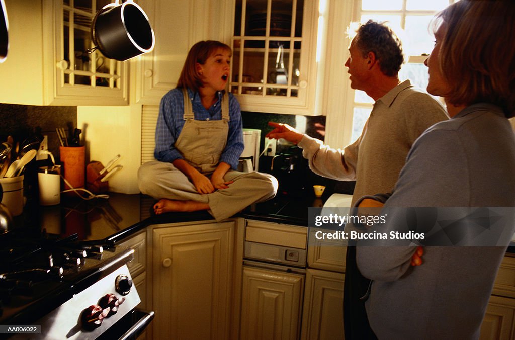 Family Arguing in the Kitchen