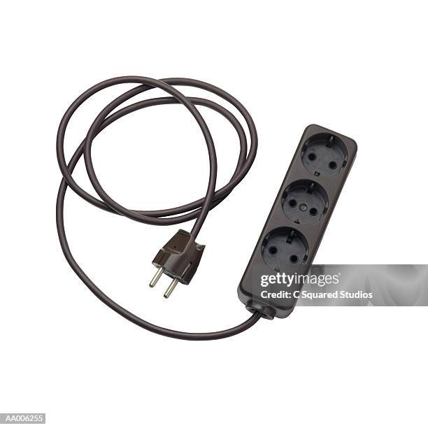 german power strip - steckerleiste stock-fotos und bilder