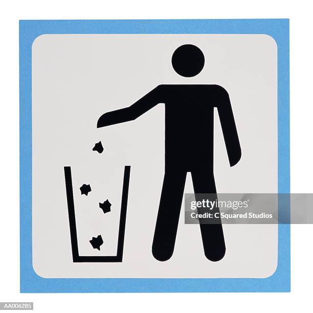 german do not litter sign - why not stock pictures, royalty-free photos & images