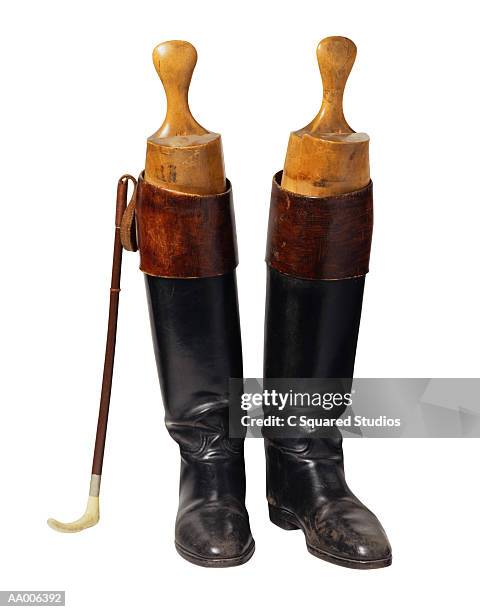 riding boots and crop - riding crop stock pictures, royalty-free photos & images