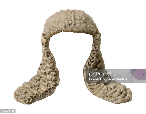 judge's wig - toupee stock pictures, royalty-free photos & images