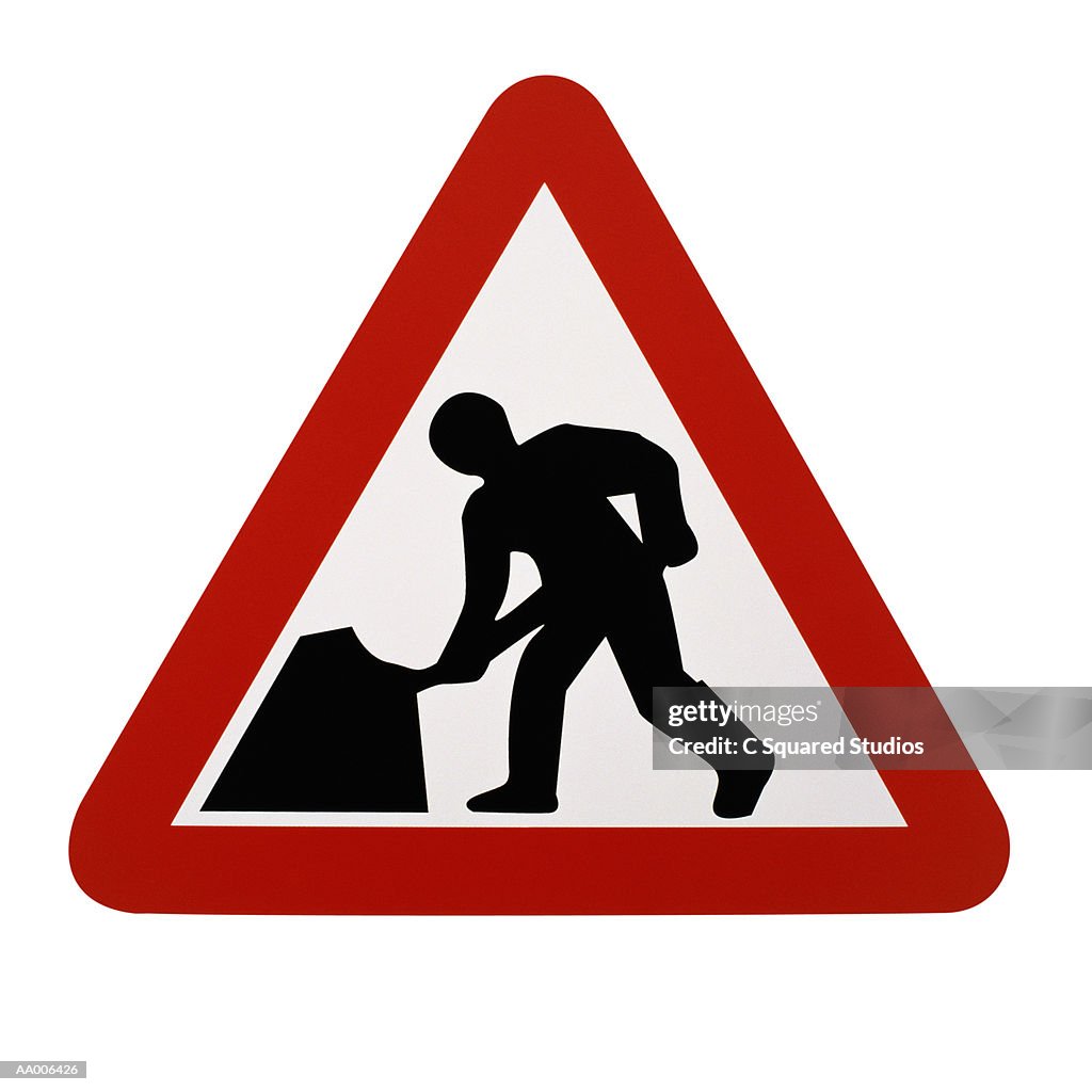 Road Work Ahead Sign