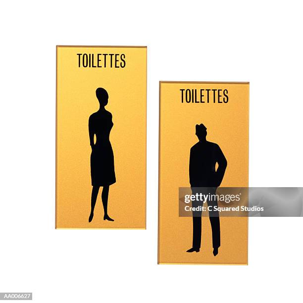 french restroom signs - toilettes stock pictures, royalty-free photos & images