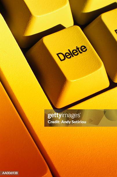 delete key - delete key stockfoto's en -beelden