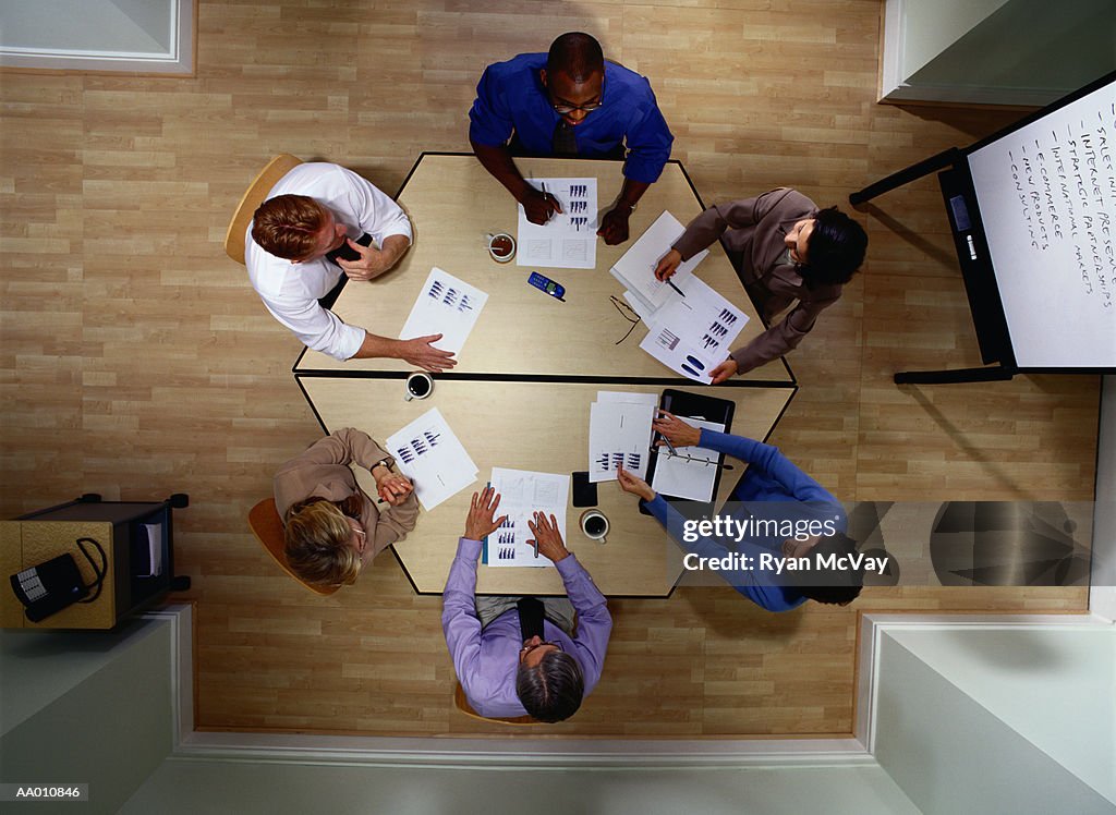 Above View of a Business Conference