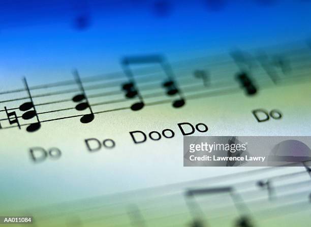 musical notation with lyrics - notation stock pictures, royalty-free photos & images
