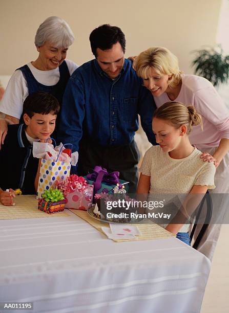 girl at her sixteenth birthday party - 16th birthday stock pictures, royalty-free photos & images