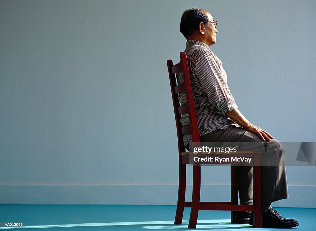 Elderly Man Sitting