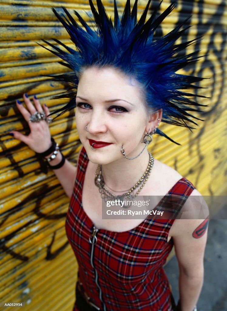 Portrait of a Punk Woman