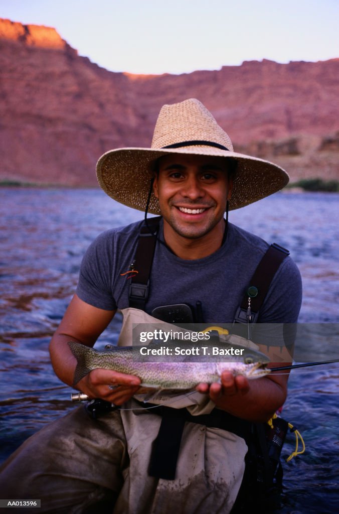 Fisherman with Catch